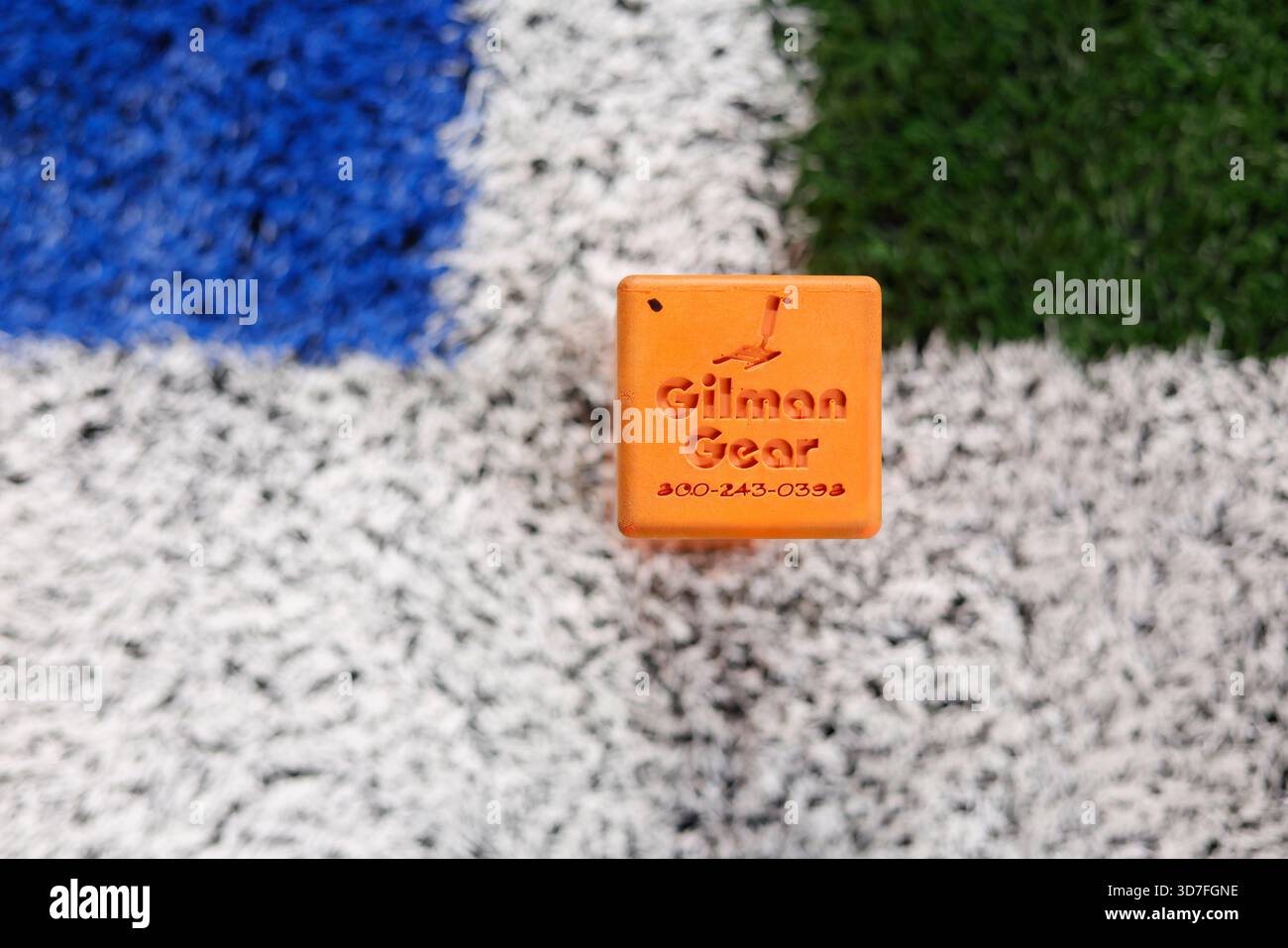 Goal line marker on the field during an NFL football game between the ...