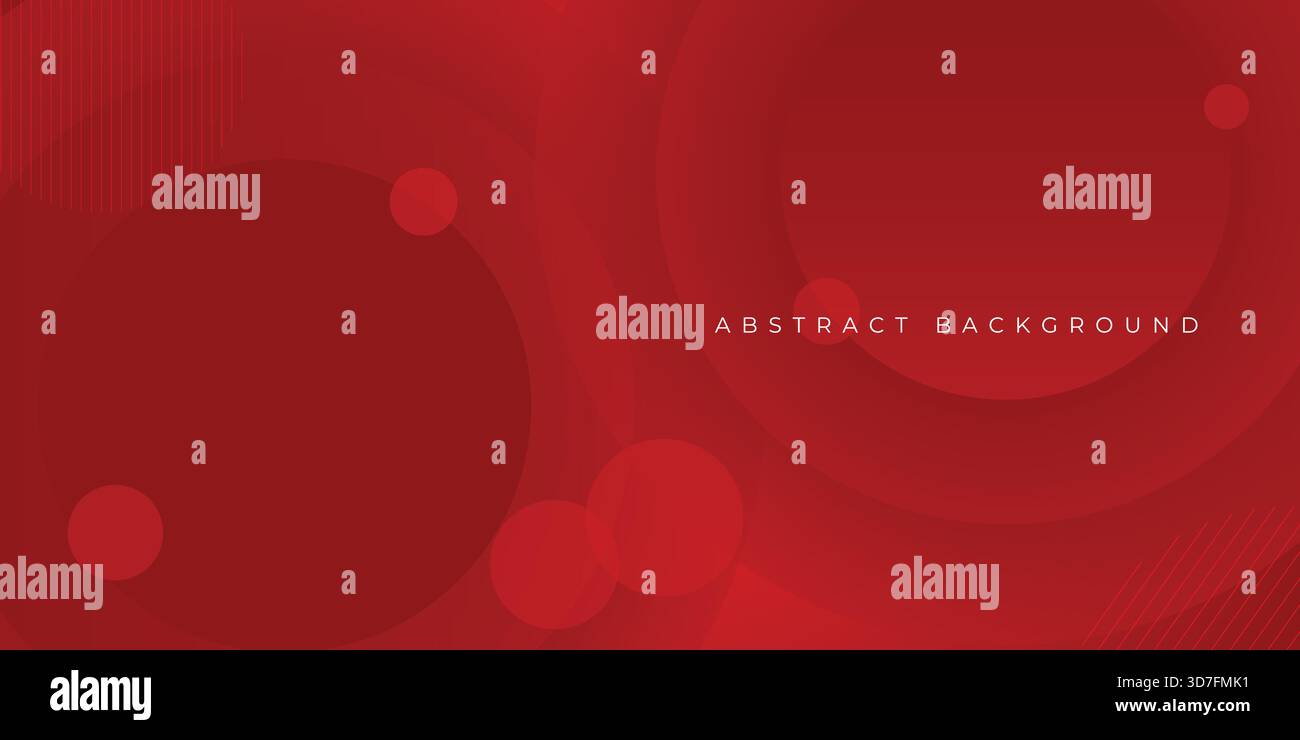 Abstract red minimal background with space. Dynamic shape composition. vector illustration Stock Vector