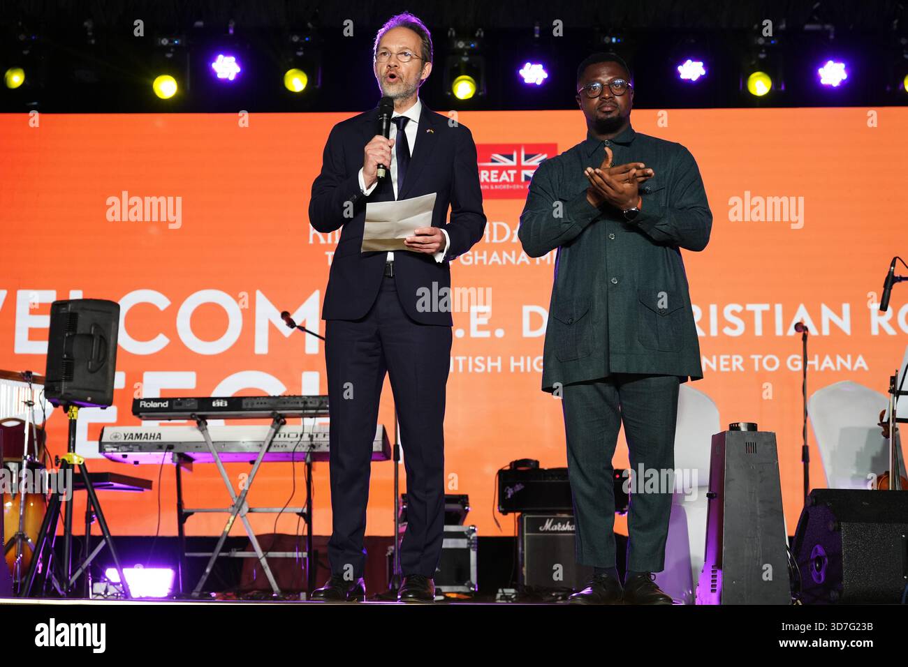 Christian Rogg British High Commissioner to Ghana Dr Christian Rogg (left) speaking ...