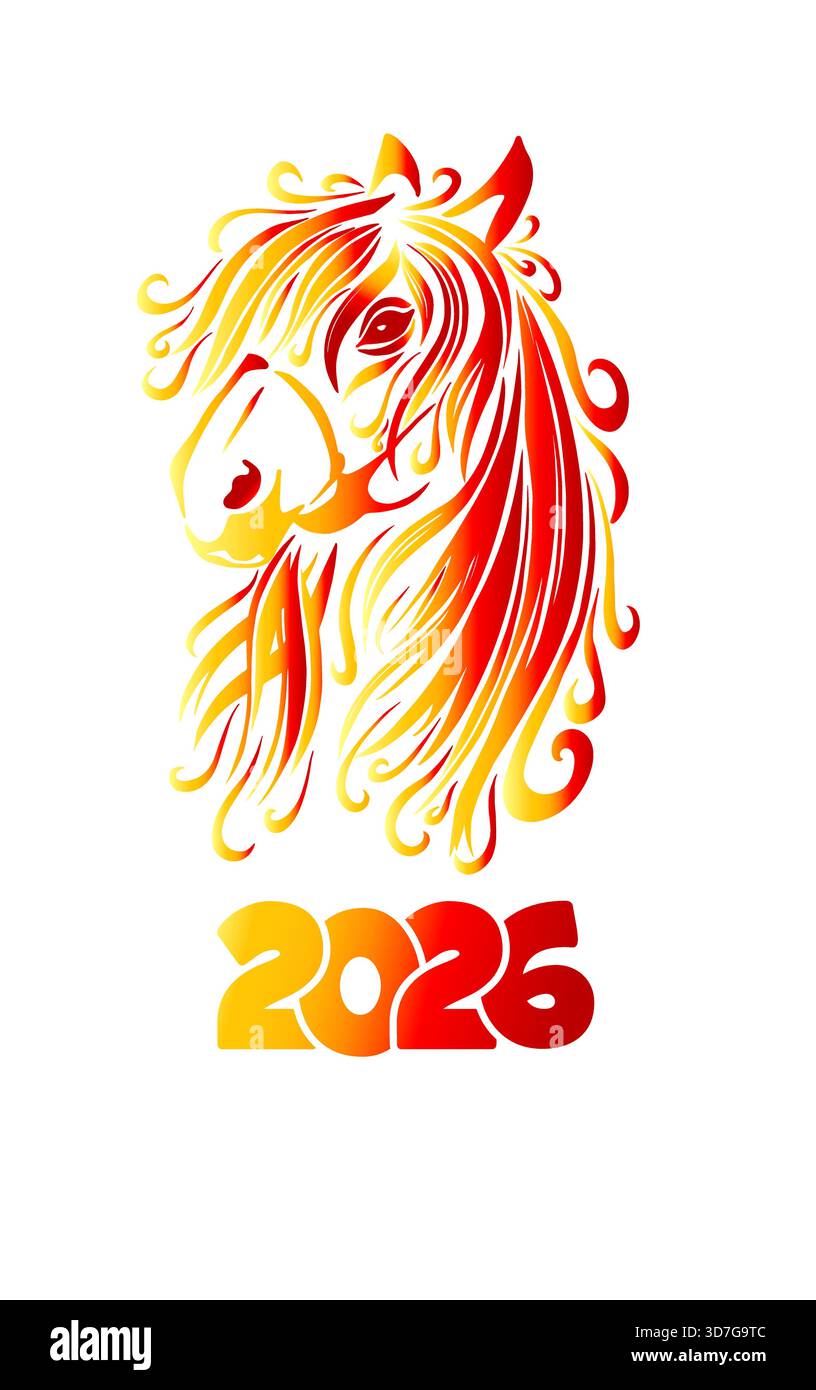2026 chinese year fire horse hi-res stock photography and images - Alamy