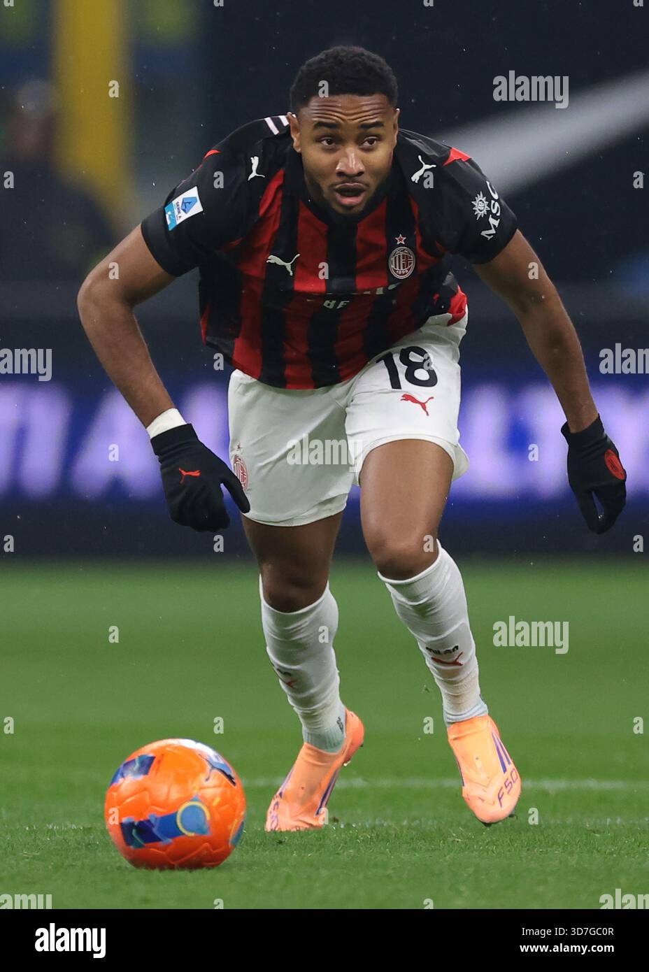Milan, Italy, 23rd November 2025. Christopher Nkunku of AC Milan during ...