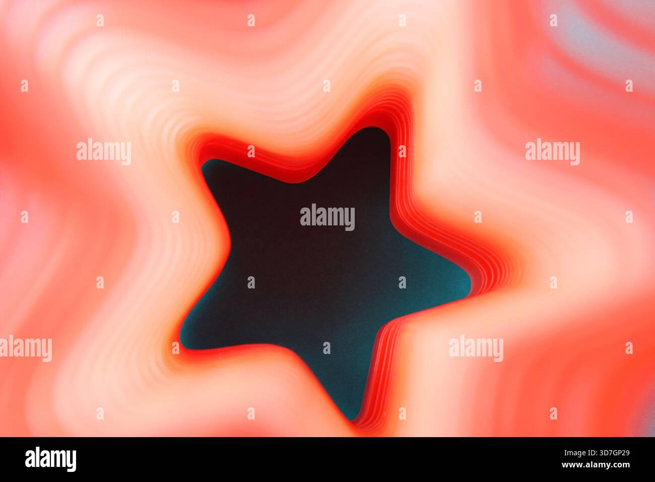 Background made with a star-shaped spring Stock Photo