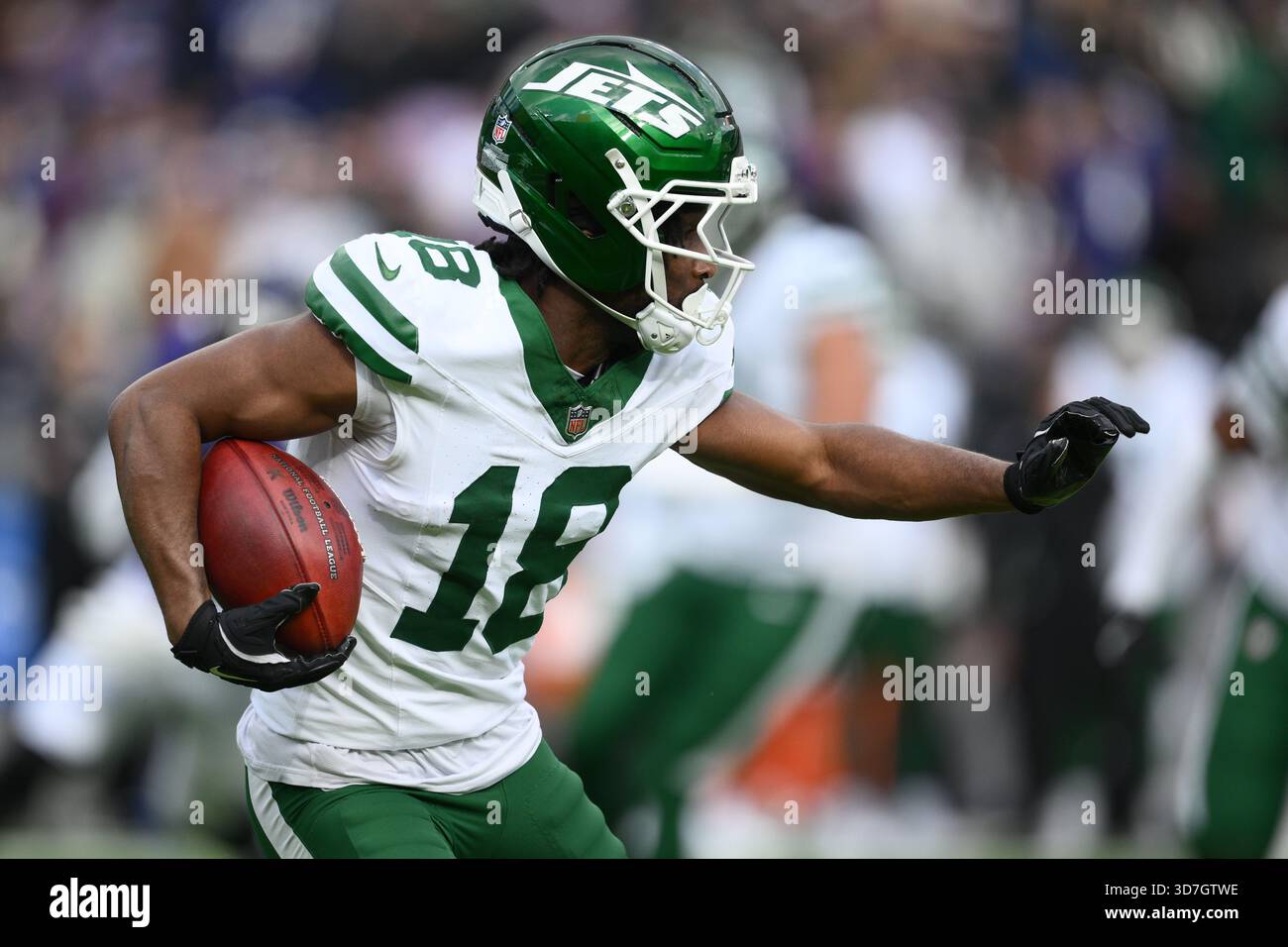 New York Jets wide receiver Isaiah Williams (18) in action during the ...