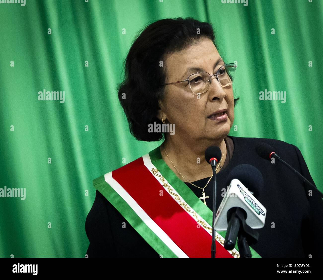 PARAMARIBO – Surinamese President Jennifer Geerlings-Simons speaks at ...