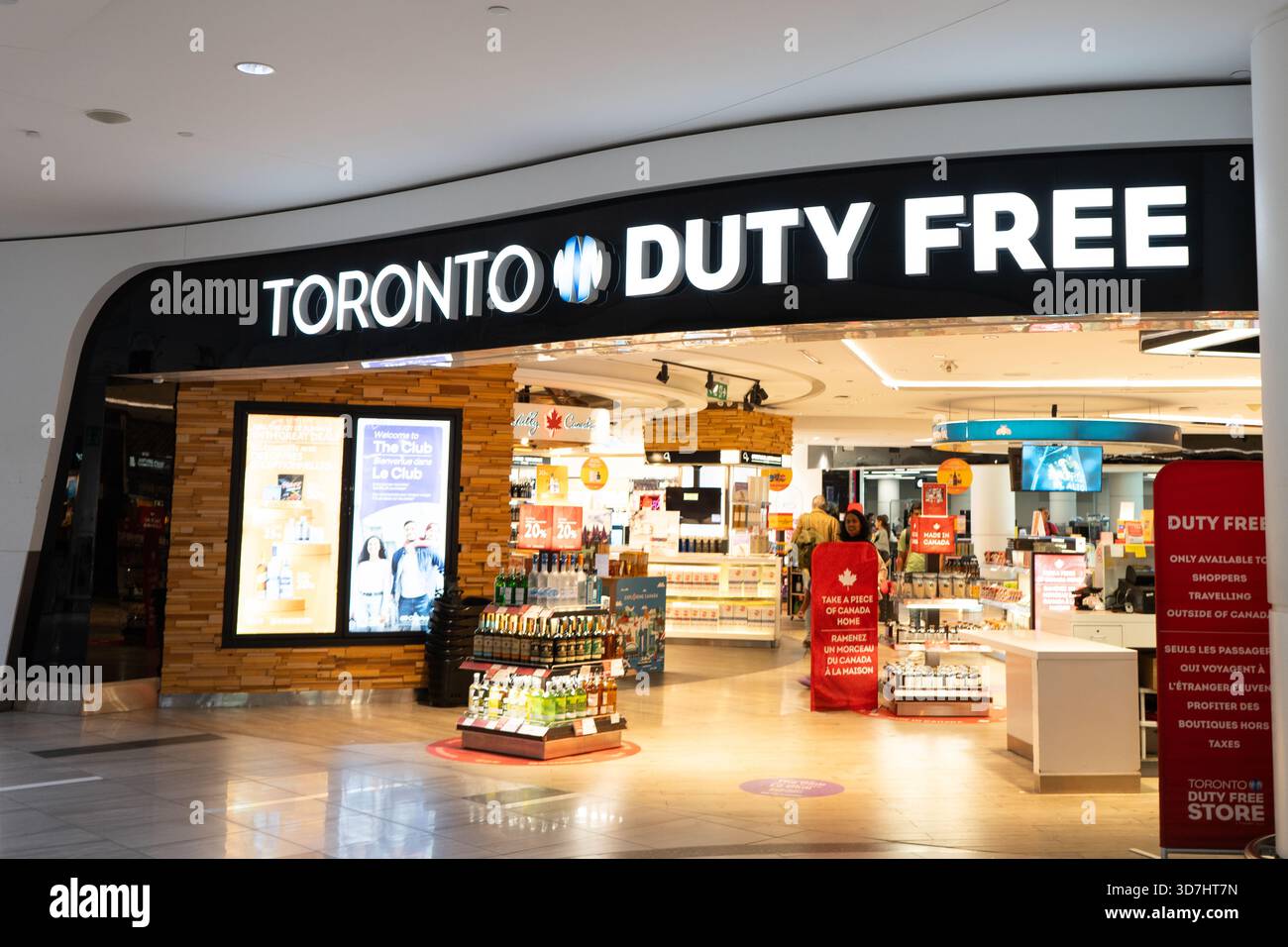 toronto airport duty free tobacco Duty Free Shop in Toronto Pearson International airport Canada. Duty free  shops are retail outlets that are exempt from the payment of national taxes  Stock Photo