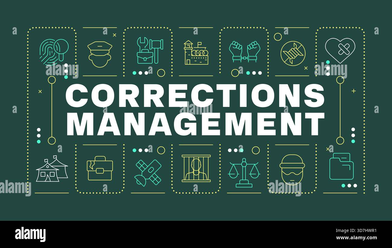Corrections management pine green word concept Stock Vector Image & Art ...