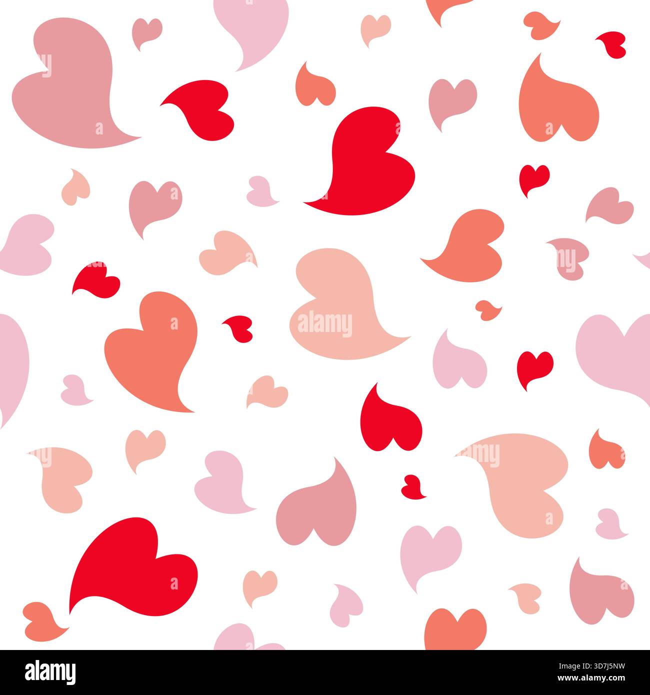 Love Seamless Pattern Design. Heart Background Vector Stock Vector