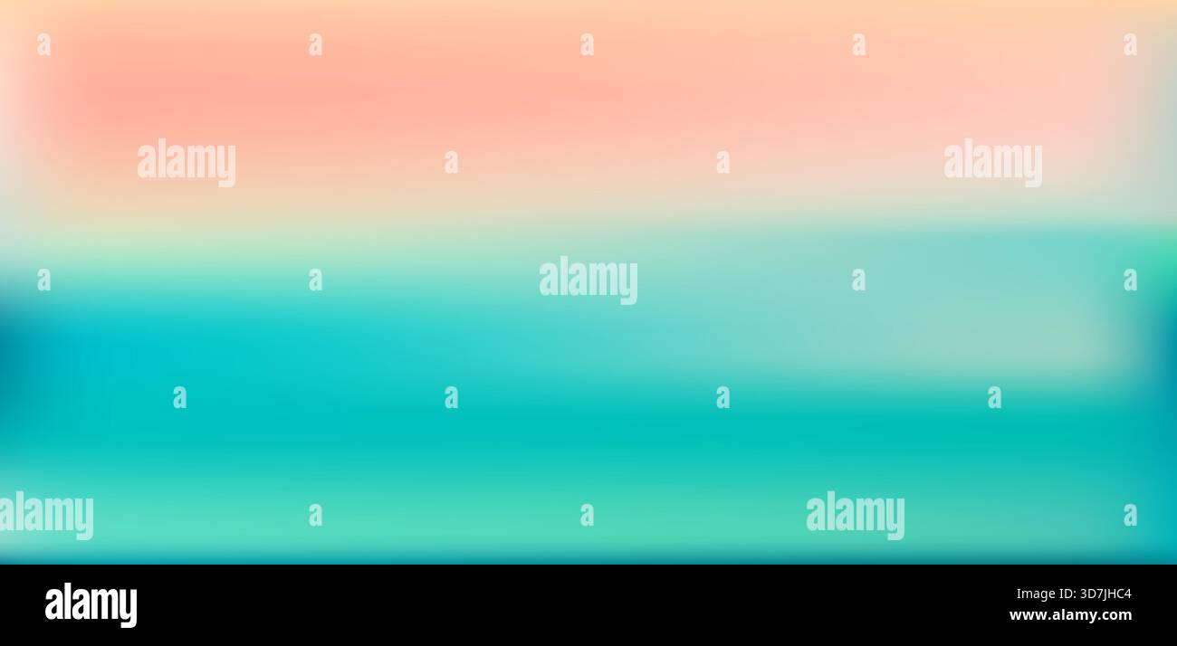 Blue sky background vector illustration. Blurred soft abstract background. Blue gradient. Stock Vector