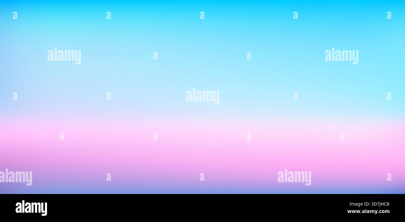 Blue sky background vector illustration. Blurred soft abstract background. Blue gradient. Stock Vector
