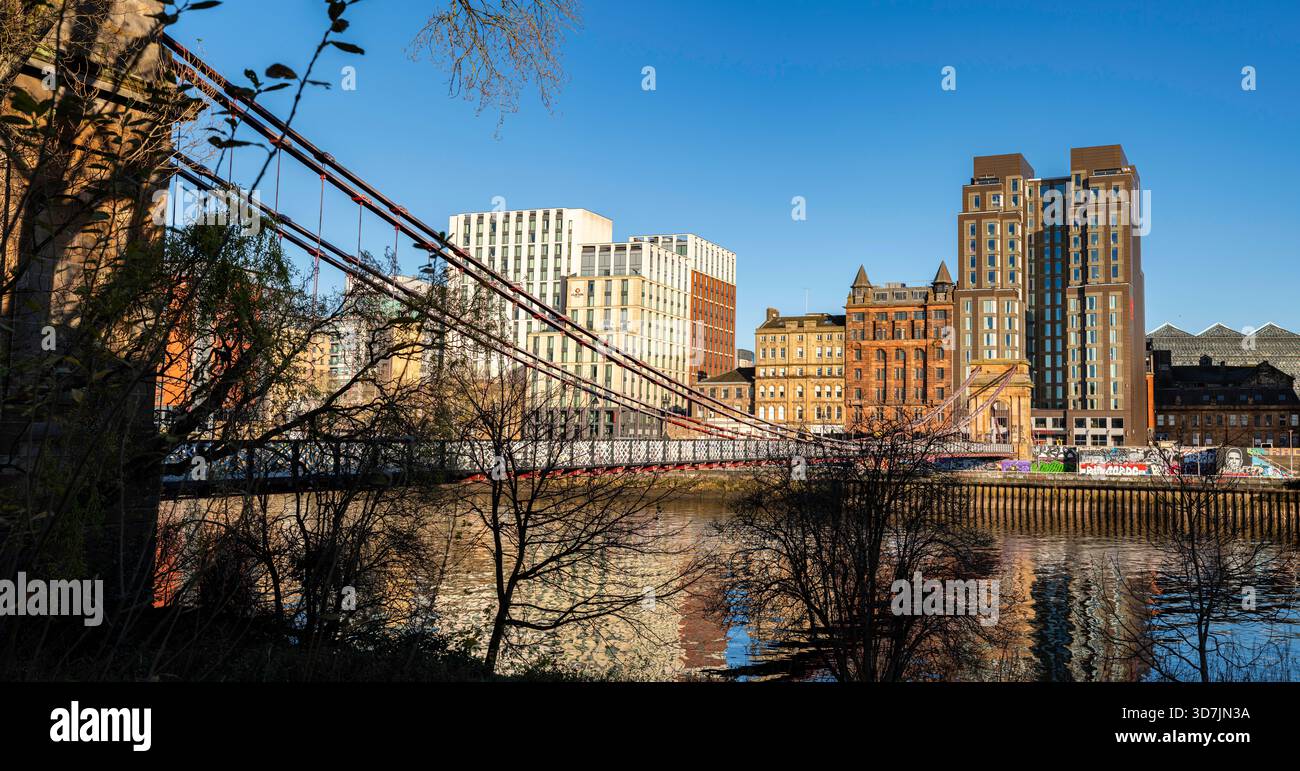 River Clyde, Glasgow City Centre, Glasgow, Scotland, UK Stock Photo