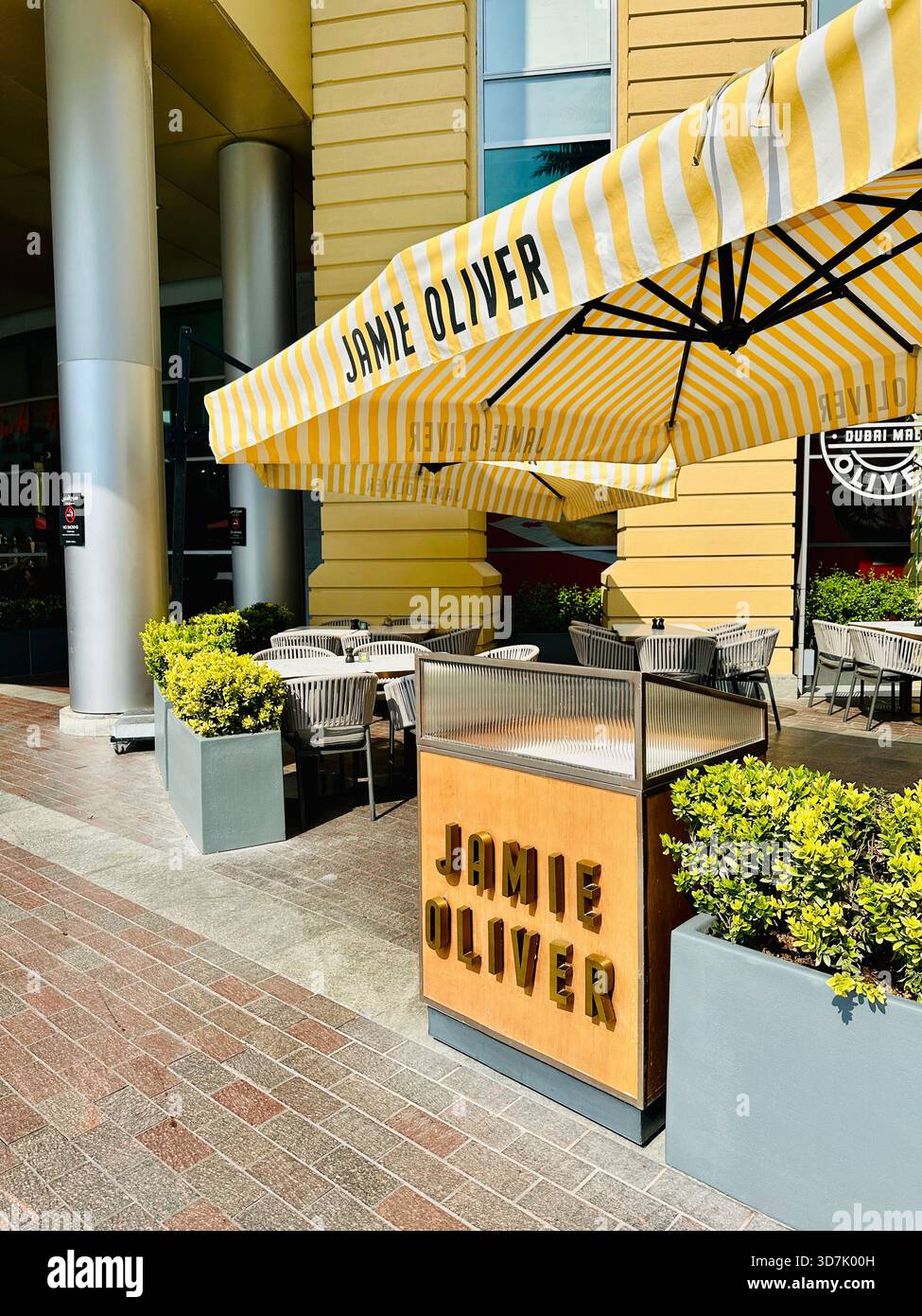 Jamie Oliver Restaurant Dubai Mall - Smartphone Captured Stock Image