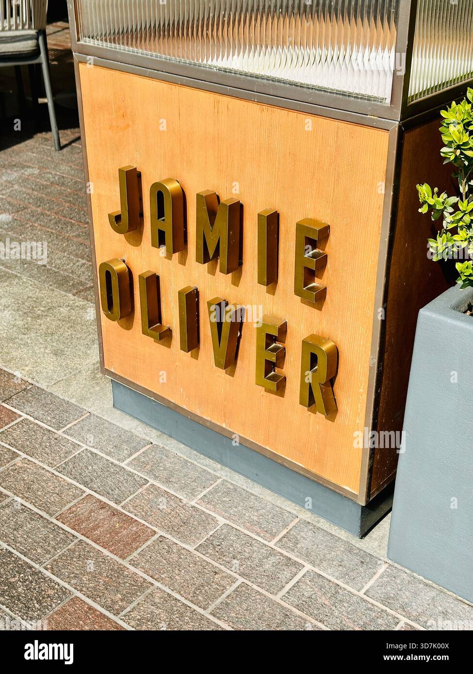 Jamie Oliver Restaurant Dubai Mall - Smartphone Captured Stock Image