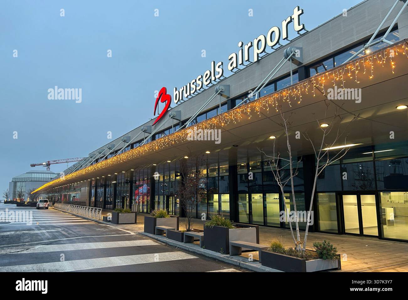 A view of the Brussels International Airport in Zaventem, Belgium ...