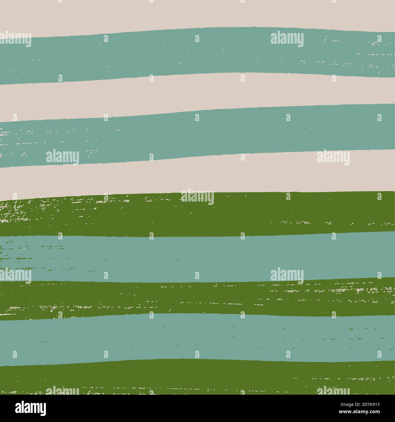 Horizontal broad painted brush strokes seamless pattern in earth tones Stock Vector