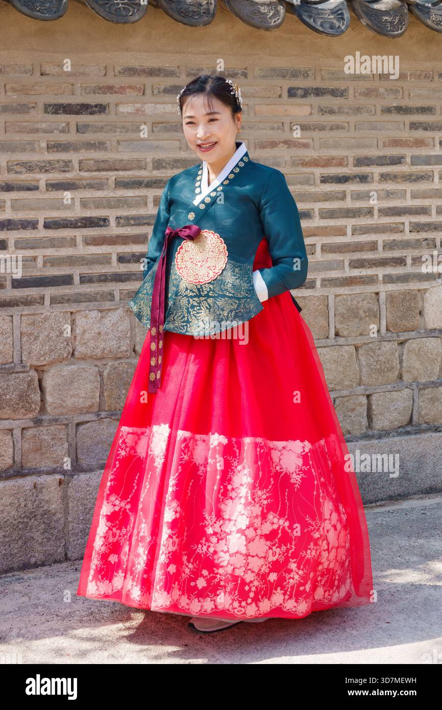 traditional korean dress Yeah Peach Dress Girl Hanbok (1-8YR) 4