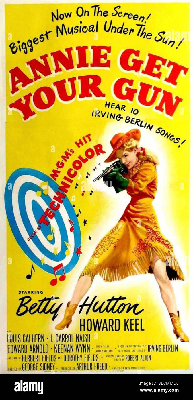 ANNIE GET YOUR GUN 1950 MGM film with Betty Hutton Stock Photo - Alamy