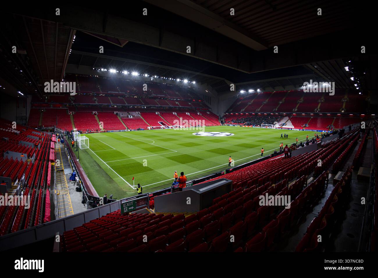 LIVERPOOL - Overview of the stadium during the Champions League match ...