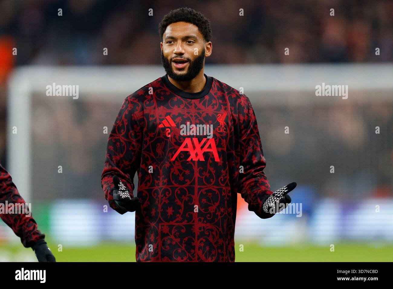 Uefa Champions League 2025 26 Joe Gomez Hi Res Stock Photography And Liverpool England 26th November 2025 Joe Gomezof Liverpool Warms Up Before The Liverpool Vs Psv Eindhoven Uefa Champions League Match At Anfield Liverpool Picture Credit Should Read James Baylis Sportimage 3D7NCBD