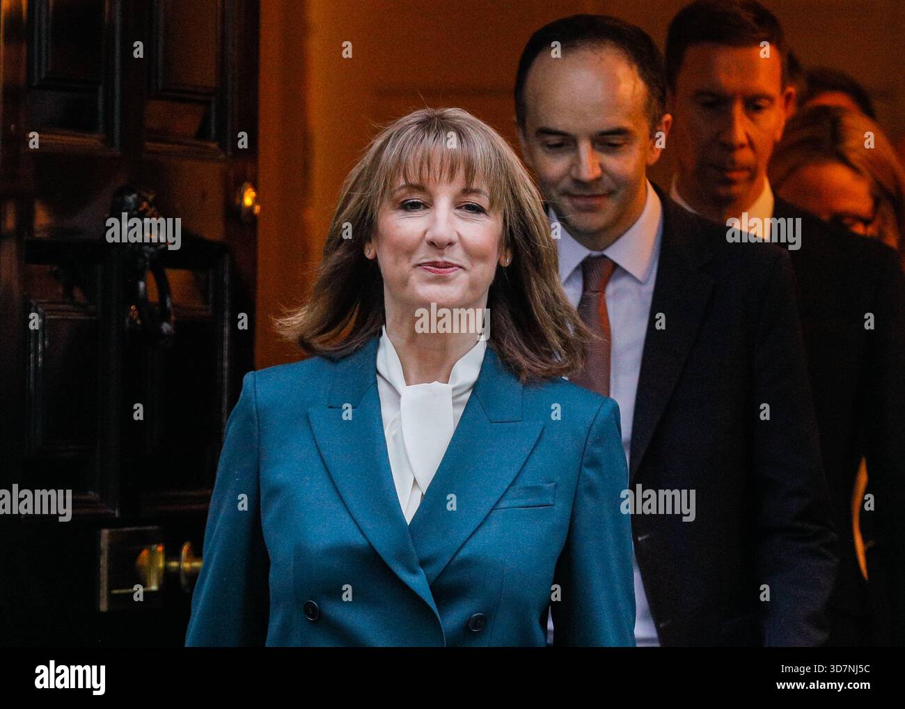 Rachel Reeves Despatch Box London, UK. 26th Nov, 2025. Reeves with her Treasury team, here James ...