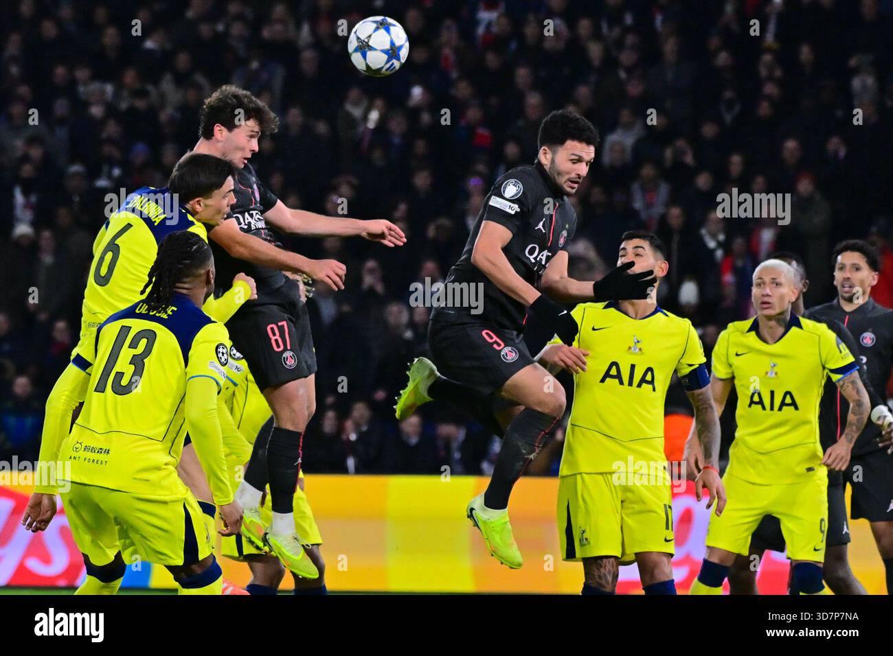 Paris Saint-Germain midfielder Joao Neves (87) in action during a