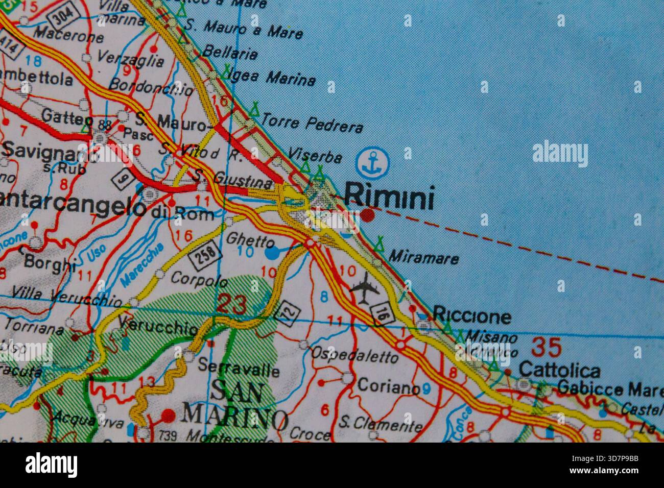 Rimini beach hi-res stock photography and images - Alamy