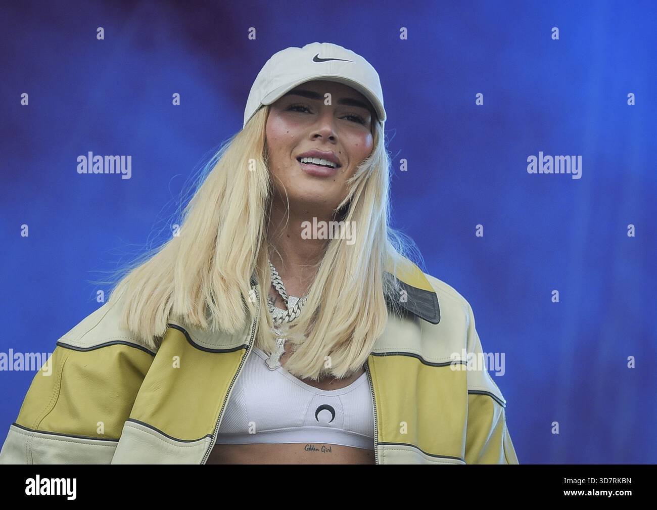 Rapper Loredana is on stage at the Lollapalooza Festival Berlin on
