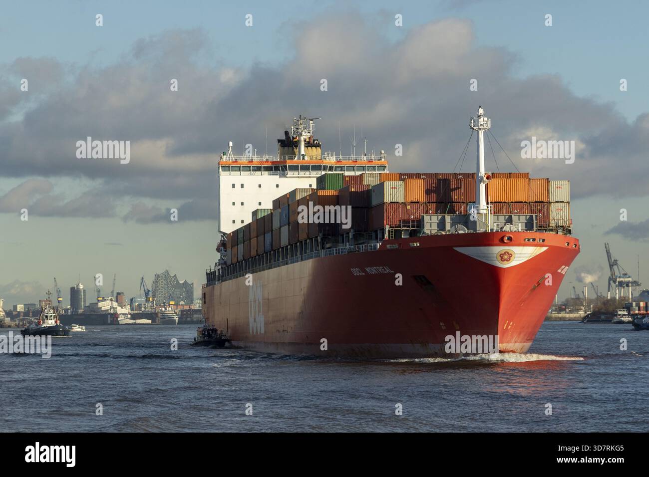 Container ship OOCL Montreal of the shipping company Orient Overseas ...