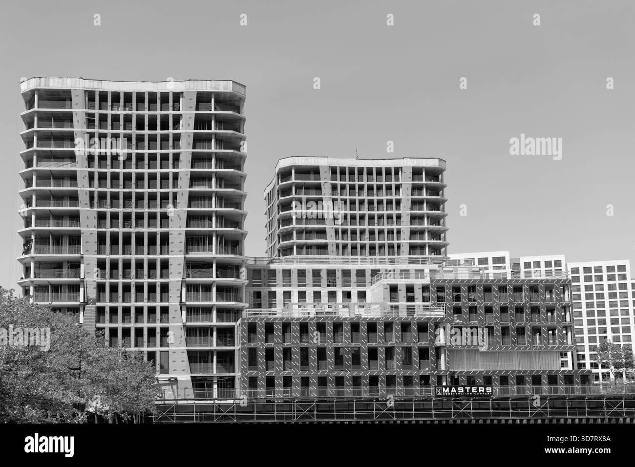Building architecture is under construction. Construction site ...