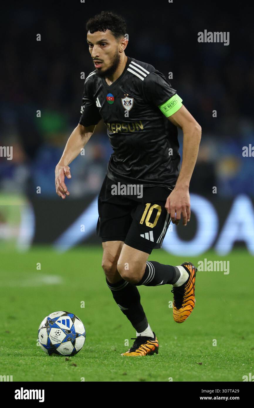 Abdellah Zoubir of Qarabag during the UEFA Champions League 2025/2026 ...