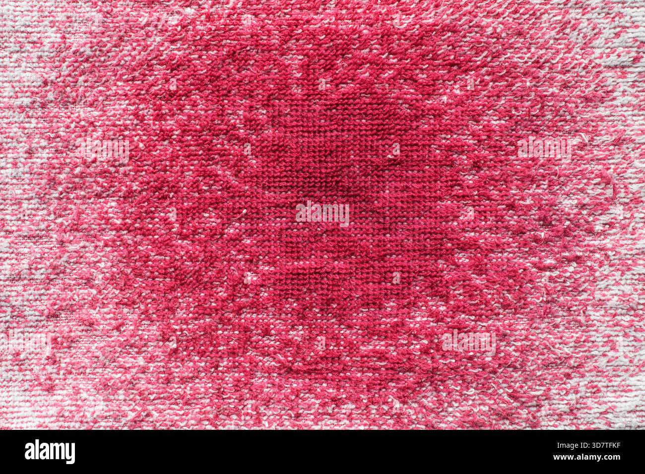 Pink and white gradient terry fabric texture as a background Stock Photo