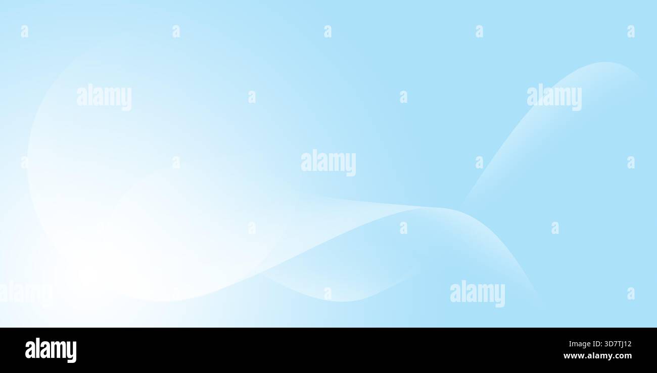 Light blue and white abstract background with subtle, flowing, curved ...