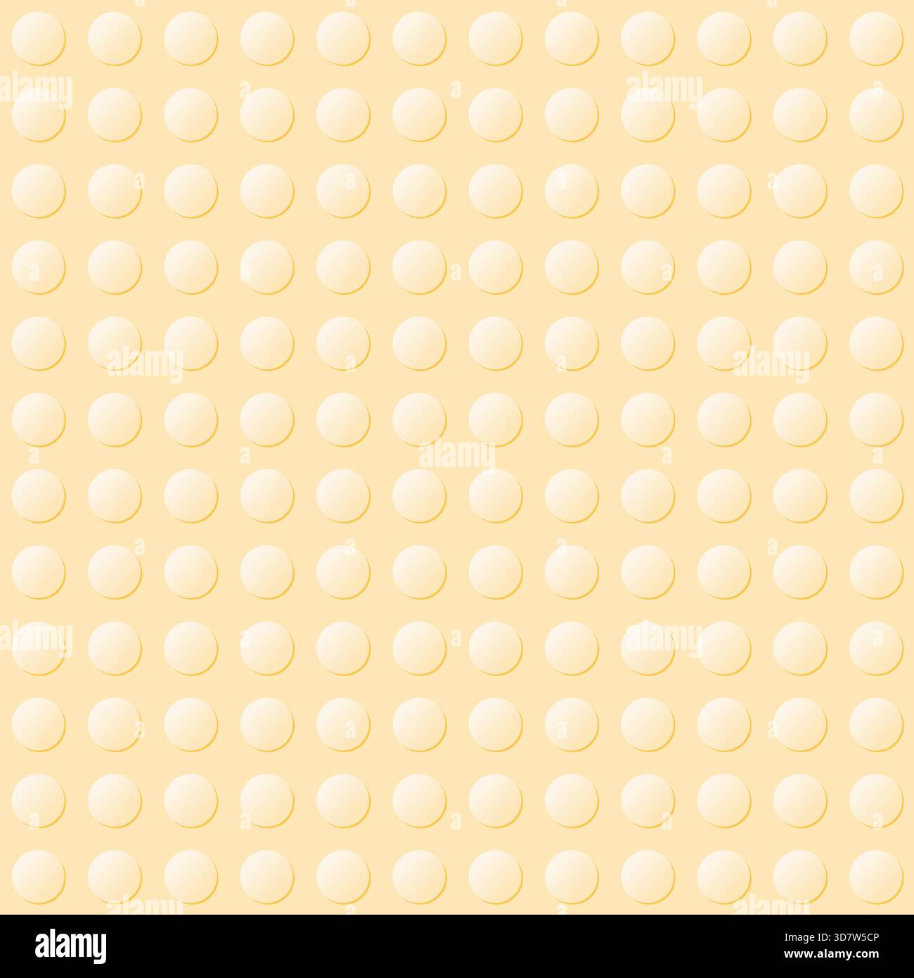 Toy blocks construction plate yellow background. Plastic toy construction brick surface. Seamless vector background. Stock Vector
