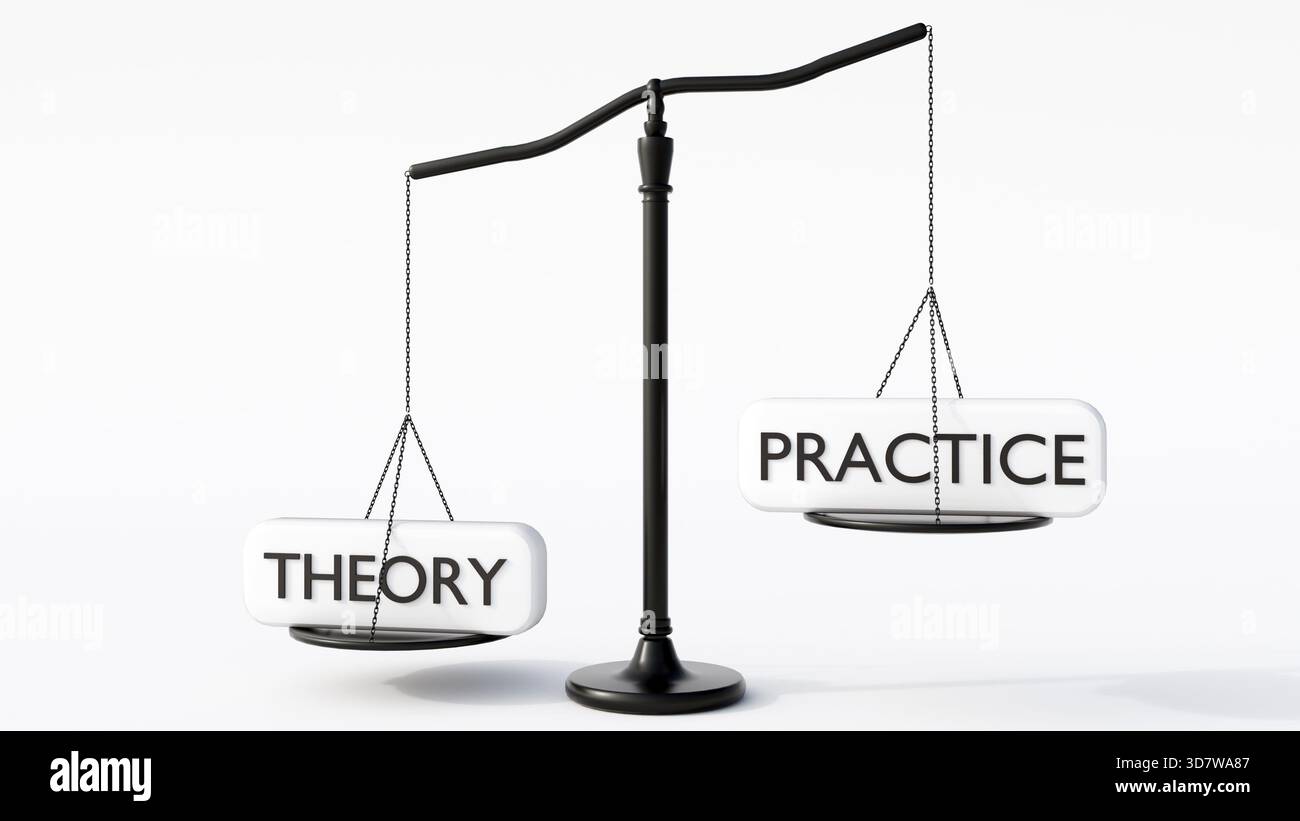 Left Right Balance A 3D rendering of a balance scale. The left pan is labeled