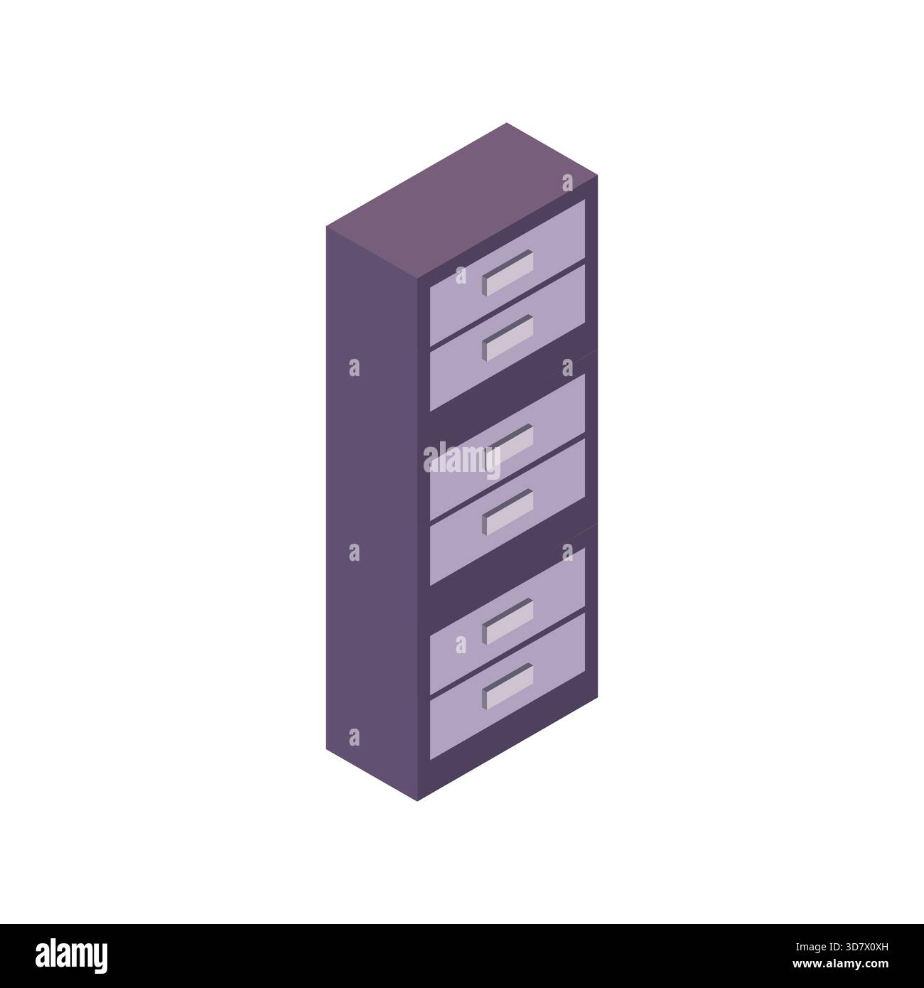Isometric archive Stock Vector