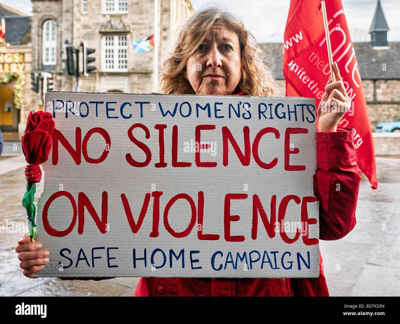 Women Rights Network Edinburgh, Scotland, UK. 27th November, 2025. Women and supporters from ...