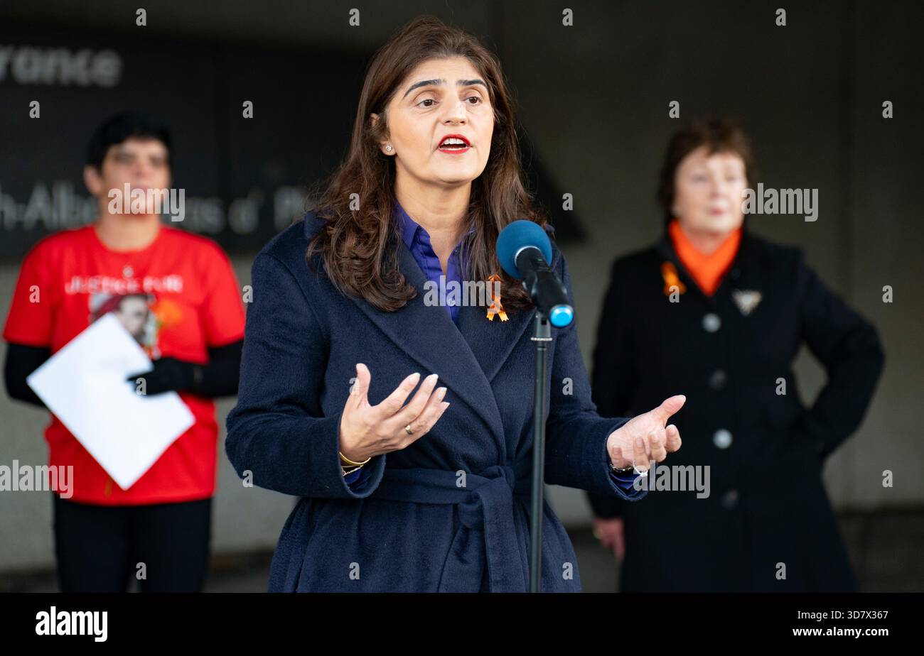 Edinburgh, Scotland, UK. 27th November, 2025. Women and supporters from ...