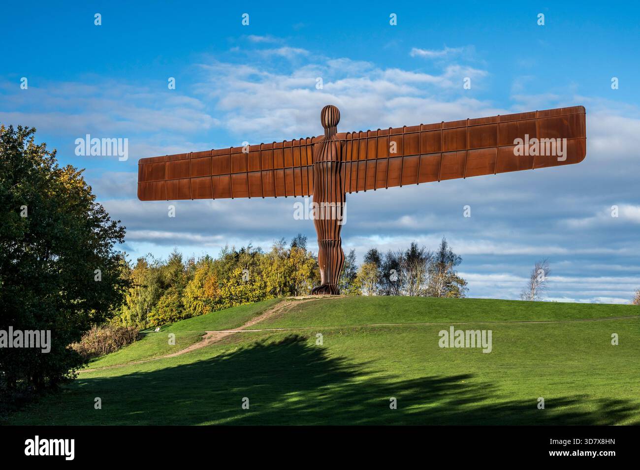 The image is of the amazing Gateshead, Angel of the North, 20metre high ...
