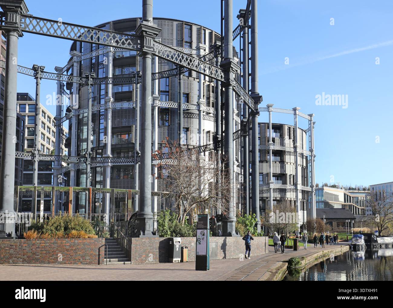 Frame Kings Cross Converted Victorian gasometer structures in Gasholder Park, Kings Cross ...