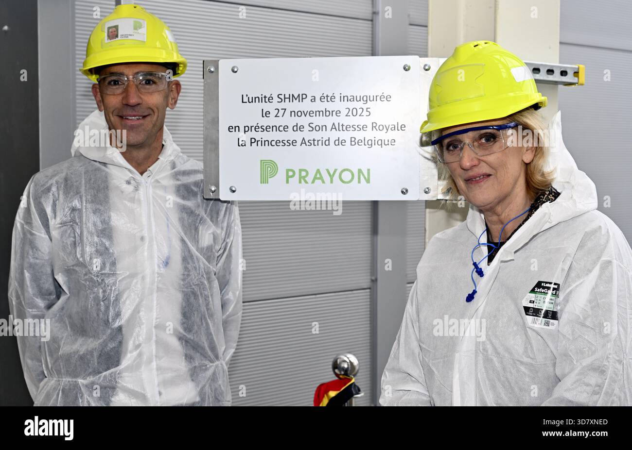 Prayon CEO Geoffrey Close and Princess Astrid of Belgium pictured ...