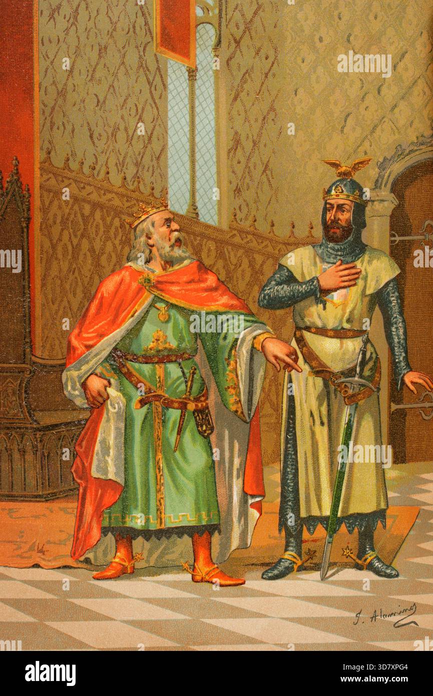 Alfonso X of Castile and Leon, called the Wise (1221-1284) and his