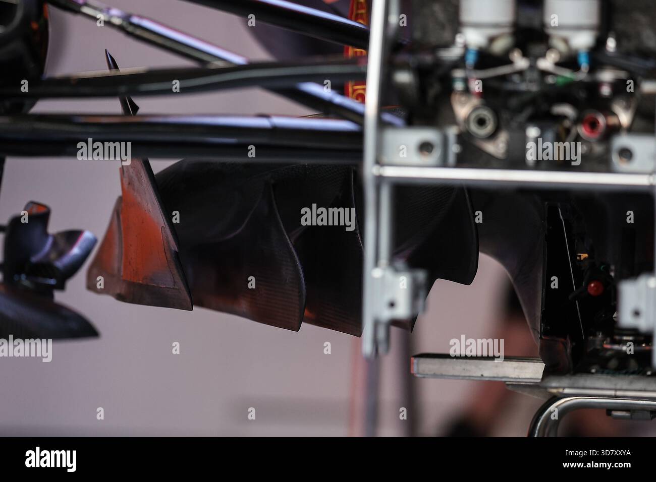 McLaren F1 Team MCL39, mechanical detail floor entrance during the 2025 ...