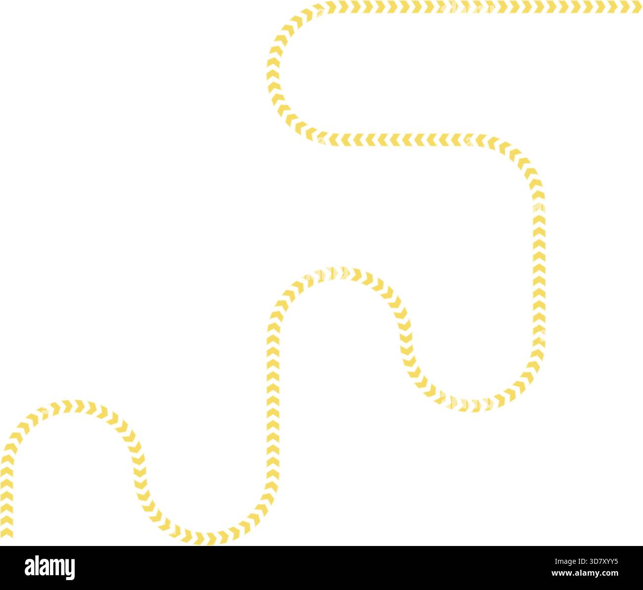 Route Shape Split curve path of neon arrows forming a branching flowing contour ...