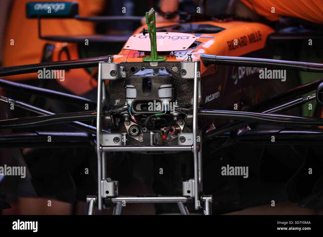 McLaren F1 Team MCL39, mechanical detail front suspension during the ...