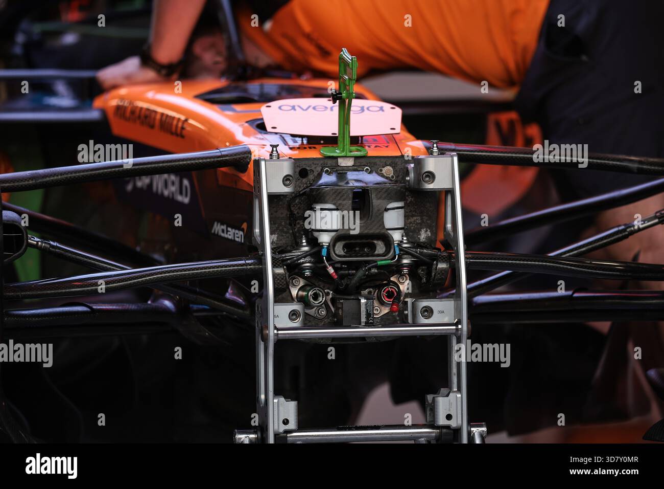 McLaren F1 Team MCL39, mechanical detail front suspension during the ...
