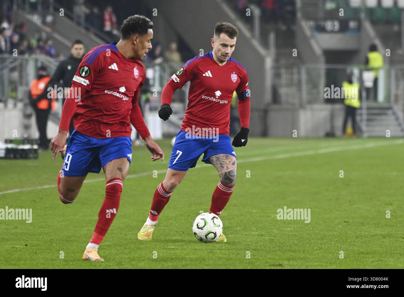 Michael Ameyaw (RAK) and Fran Tudor (RAK) during the match UEFA ...