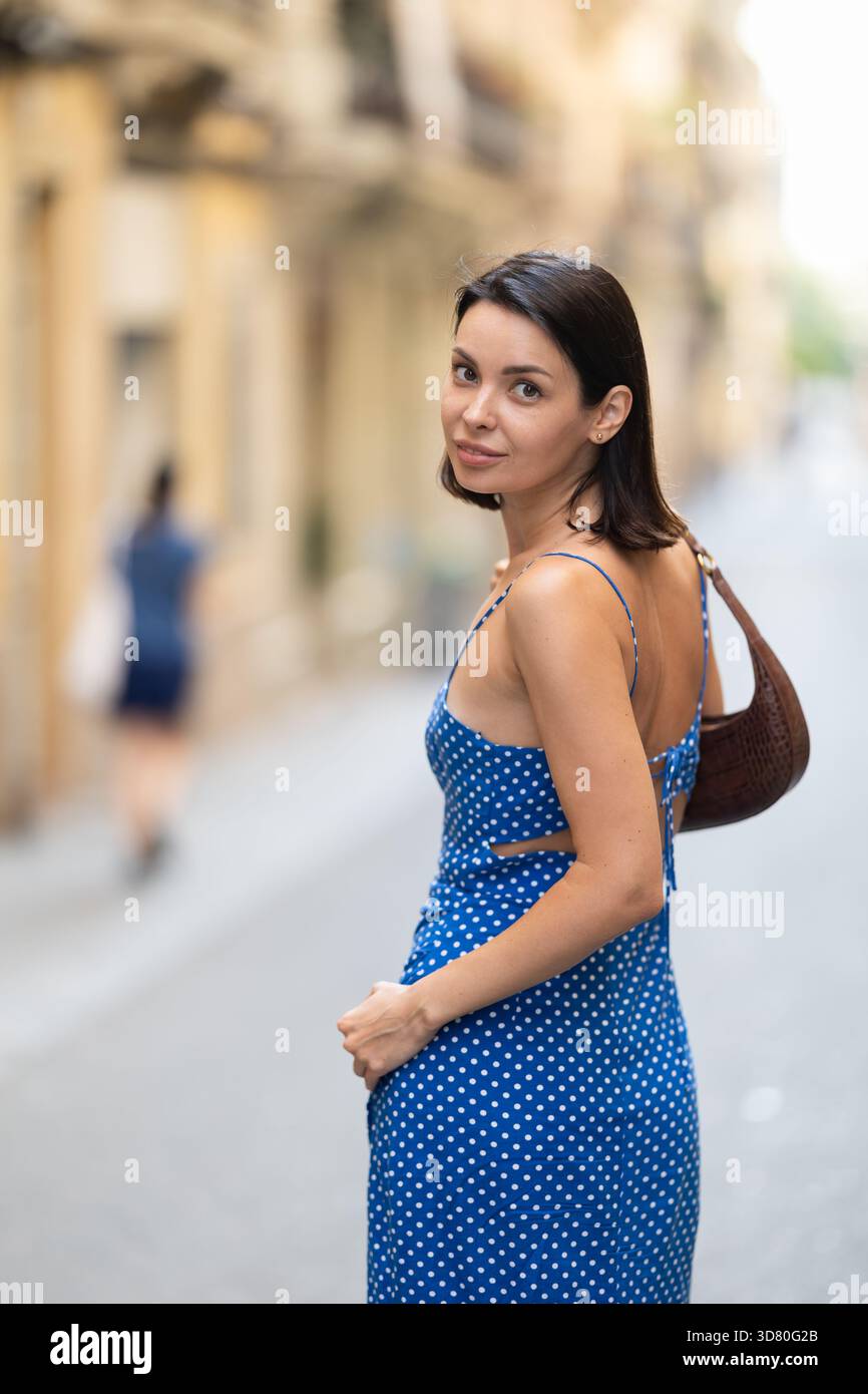 brunette blue dress 1930s｜Lace V-Neck Blue Velvet Dress – Bee's Knees main image 1