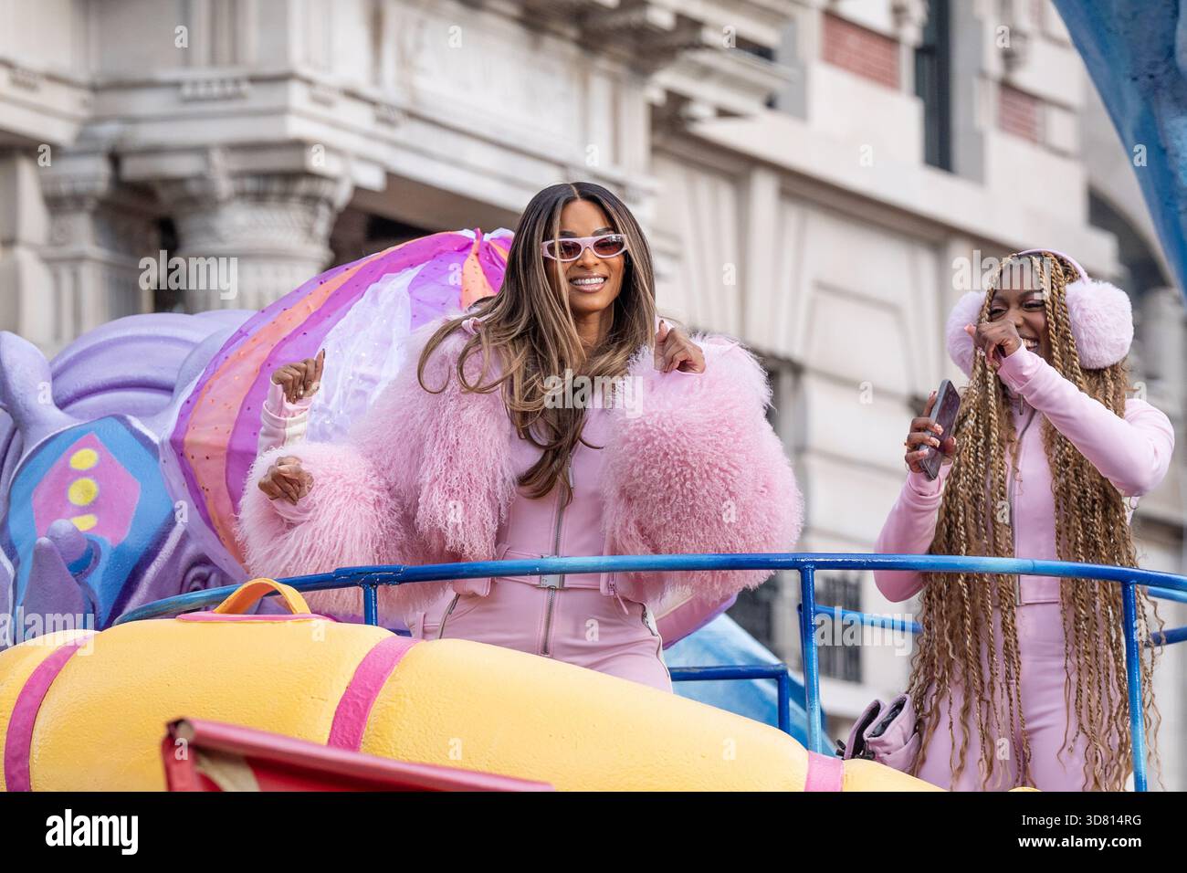 Ciara rides on float during 99th annual 2025 Macy's Thanksgiving Day ...
