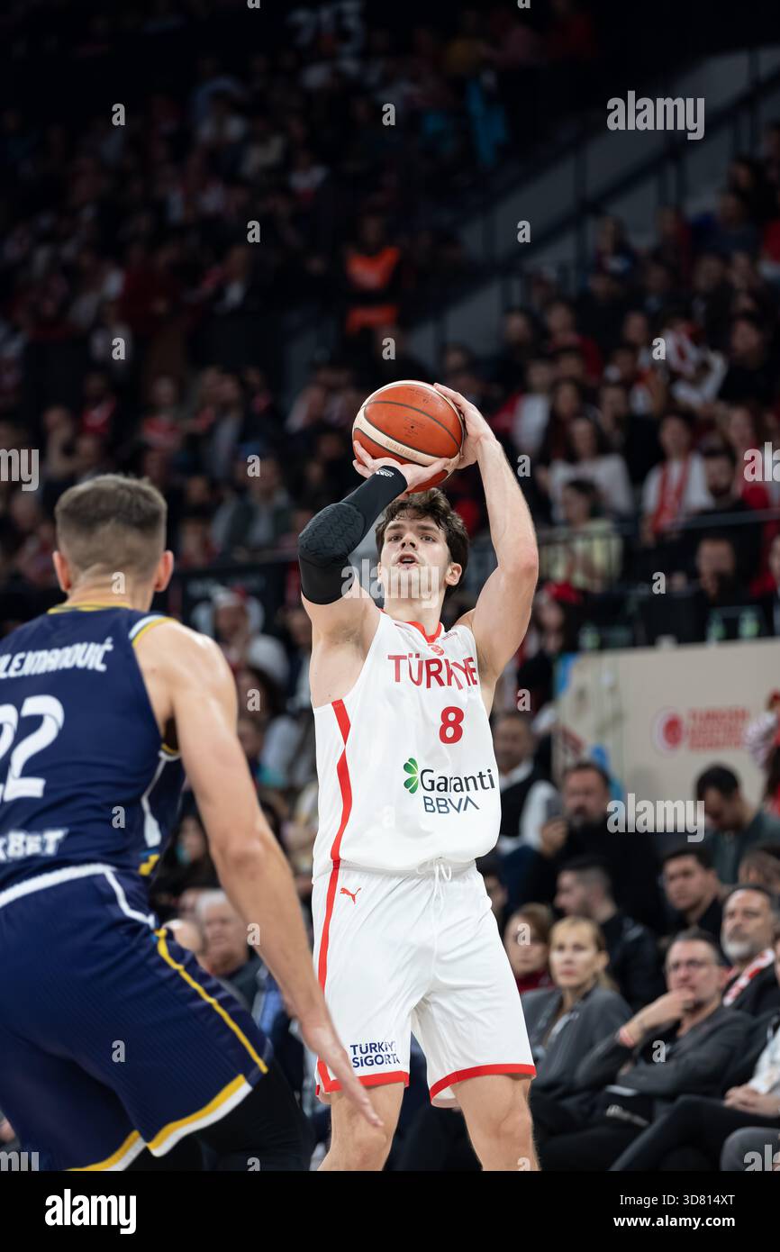 ISTANBUL, TURKEY - 27th November , 2025 : Tarik Biberovic (#8) of ...