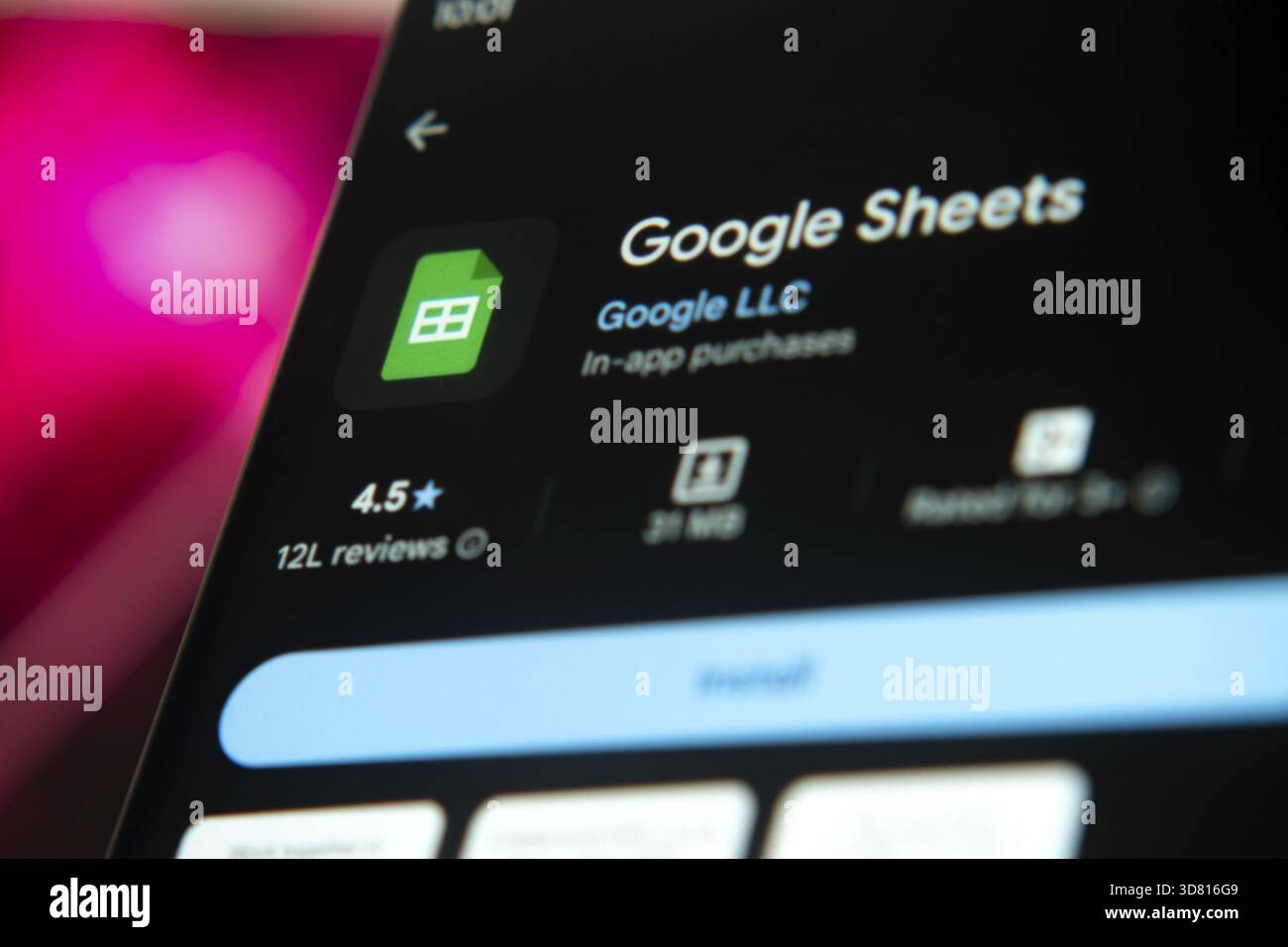 Google Sheets app on app store with green spreadsheet icon and reviews ...