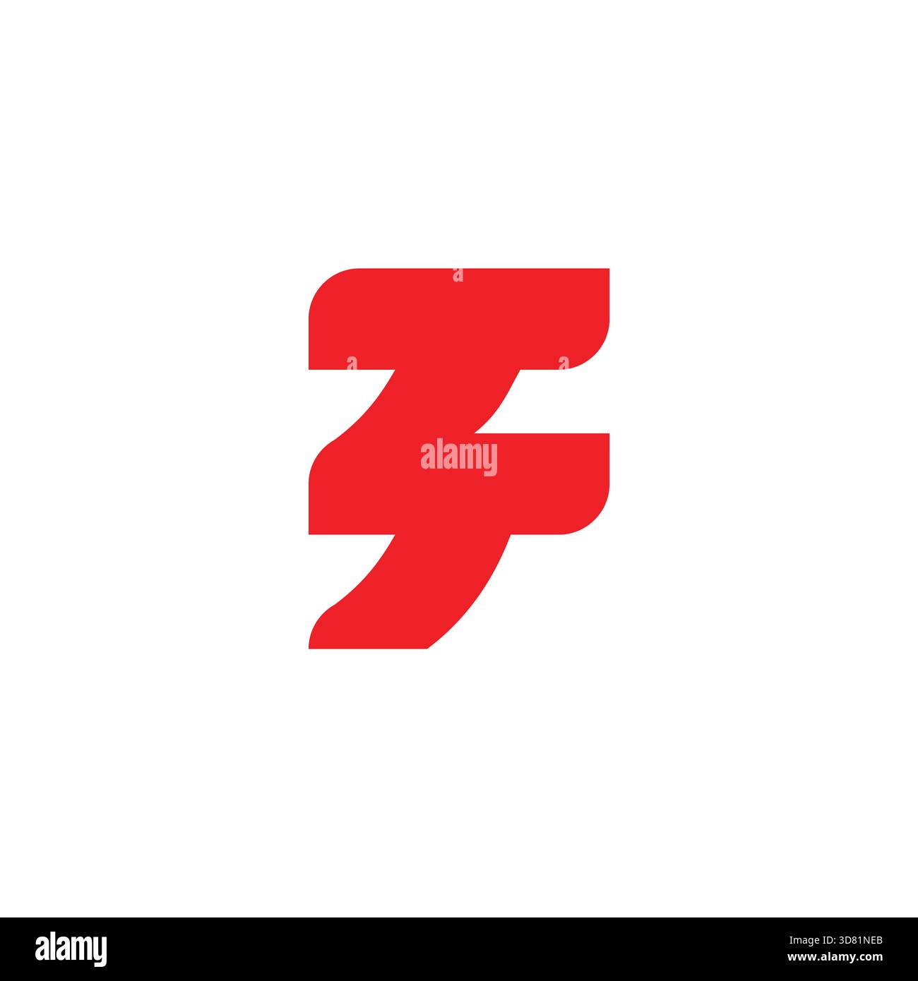letter tt simple linked geometric red logo vector Stock Vector